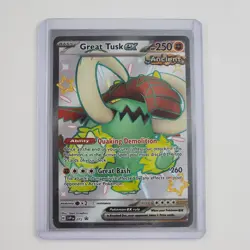 Great Tusk ex 072 - Pokemon Scarlet & Violet Black Star Promo Card - NM+ 2024 - Image 3
