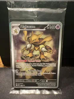 Alakazam Mega Evolutions Promo Card Pokemon TCG Sealed Black Star Promo - Image 1