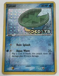 Lotad 63/107 | EX Deoxys | Reverse Holo | Heavily Played-Damaged Pokemon Card - Image 1