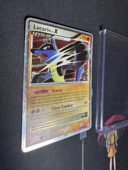 Pokemon TCG Lucario LV.X Holo Rare Card Mysterious Treasures 122/123 💎NM💎 - Image 3