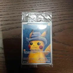 Pokemon x Van Gogh: Pikachu with Grey Felt Hat SVP 085 Promo Card EX Sealed - Image 1