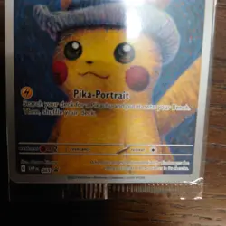 Pokemon x Van Gogh: Pikachu with Grey Felt Hat SVP 085 Promo Card EX Sealed - Image 3