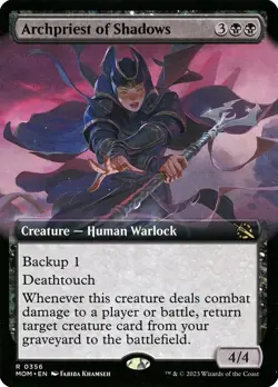 MTG - Archpriest of Shadows (extended) (MOM) FOIL - Image 1