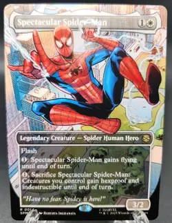 Spectacular Spider-Man (Borderless) Marvel's Spider-Man R0014 Magic Mtg - Image 1