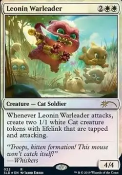 1 x Leonin Warleader - Foil - Secret Lair - NM-Mint - MTG - Image 1