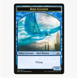 Bird Illusion 3x TOKEN MtG ENGLISH Guilds of Ravnica LP/NM - Image 1