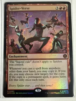 MTG Spider-Man Pre-Release Foil Spider-Verse 0093 Marvel’s Spider-Man NM SPM - Image 1
