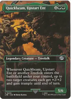 Quickbeam Upstart Ent 419 Uncommon MTG Lord of the Rings Middle Earth NM/M - Image 1