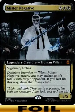 1x - Mister Negative - FOIL EXTENDED ART #274 - Marvel's Spider-Man - NM MTG - Image 1