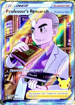 Professors Research Celebrations 024/025 FULL ART ULTRA RARE Pokemon TCG 2021 NM - Image 1