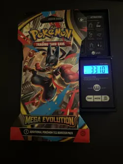 (VERY HEAVY) 33.10g Pokemon TCG Mega Evolution Sleeved Booster Pack (SEALED)✅ - Image 1