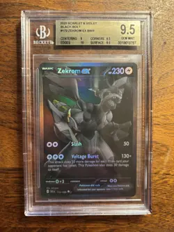 Pokemon Zekrom EX 172/086 BWR SV: Black Bolt Gem Mint BGS 9.5 - Image 1