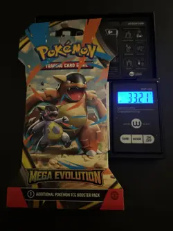 (VERY HEAVY) 33.21g Pokemon TCG Mega Evolution Sleeved Booster Pack (SEALED)✅ - Image 1