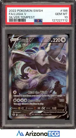 Pokemon 2022 Lugia V 186/195 Alt Art Silver Tempest GEM MINT PSA 10 - Image 1