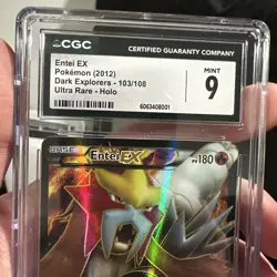 POKEMON DARK EXPLORERS ENTEI EX #103 FULL ART HOLO FOIL CGC 9 ITALIAN BW ERA 🔥 - Image 4