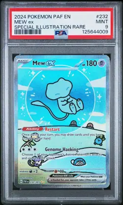 2024 Pokemon PAF en Special Illustration Rare #232 Bubble Mew EX PSA 9 Mint - Image 1
