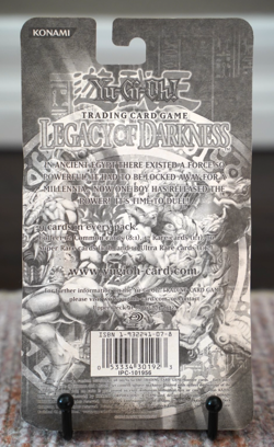 2002 Yugioh LOD 1st Edition Legacy of Darkness Blister Pack Sealed TCG - Image 2