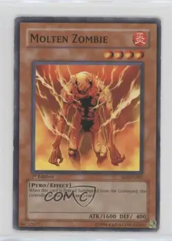 Molten Zombie 1st Ed. YuGiOh Blaze of Destruction Structure Deck #SD3-EN007 2005 - Image 1