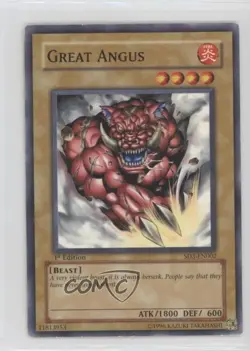 Great Angus 1st Ed. YuGiOh Blaze of Destruction Structure Deck #SD3-EN002 2005 - Image 1