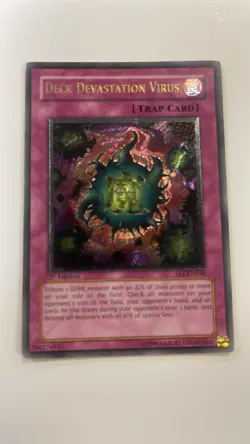 2005 Yugioh Deck Devastation Virus FET-EN058 Ultimate Rare 1st Edition LP- - Image 1