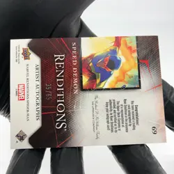 Marvel Card Speed Demon 69 Singed Ryan Smallman /65 Upper Deck Renditions [NM] - Image 4