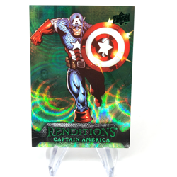 Marvel Card Captain America 79 Green /399 Fleer Upper Deck Renditions [NM] - Image 1