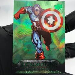 Marvel Card Captain America 79 Green /399 Fleer Upper Deck Renditions [NM] - Image 2