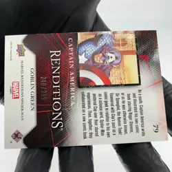 Marvel Card Captain America 79 Green /399 Fleer Upper Deck Renditions [NM] - Image 4