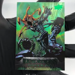 Marvel Card Spider-Slayer 59 Green /399 Fleer Upper Deck Renditions [NM] - Image 2