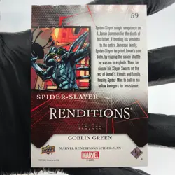 Marvel Card Spider-Slayer 59 Green /399 Fleer Upper Deck Renditions [NM] - Image 3