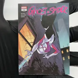 Marvel Card Ghost-Spider Gwen 88 Canvas Comic Covers Upper Deck Renditions [NM] - Image 2