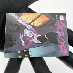 Marvel Card Ghost-Spider Gwen 88 Canvas Comic Covers Upper Deck Renditions [NM] - Image 5