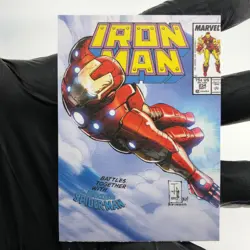 Marvel Card Iron Man 78 Canvas Comic Covers Upper Deck Renditions [NM] - Image 2