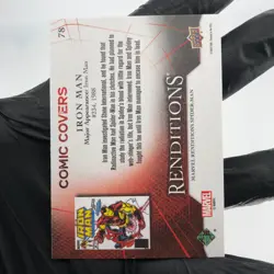 Marvel Card Iron Man 78 Canvas Comic Covers Upper Deck Renditions [NM] - Image 3