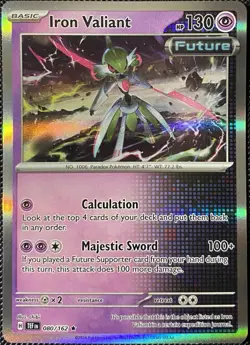Iron Valiant 080/162 SV05: Temporal Forces Holo - Pokemon Card - Image 1