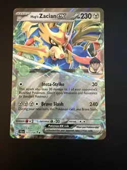 Hop's Zacian EX 111/159 Full Art NM/M Journey Together Pokemon Card - Image 1