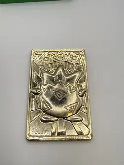 Gold Plated Togepi Pokemon Card - Burger King Collectible - 1999 Nintendo - Image 1