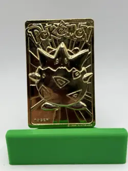 Gold Plated Togepi Pokemon Card - Burger King Collectible - 1999 Nintendo - Image 2