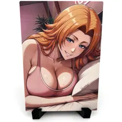 Bleach Rangiku Matsumoto Sexy Hot Anime Waifu Girl Lewd Goddess Story Art Card - Image 1