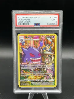 Pokemon TCG Gengar TG06/TG30 Lost Origin Trainer Gallery Card PSA 9 - Image 1
