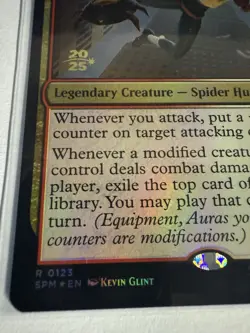 MTG Prerelease Foil Stamp Arana, Heart Of The Spider 0123 Marvels Spider-Man SPM - Image 2
