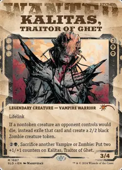 1 x Kalitas, Traitor of Ghet (1687) - Foil - Secret Lair - NM-Mint - MTG - Image 1