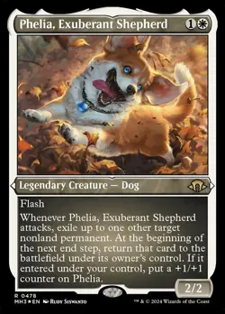 1 x Phelia, Exuberant Shepherd - Foil Etched - Modern Horizons 3 - NM-Mint - MTG - Image 1