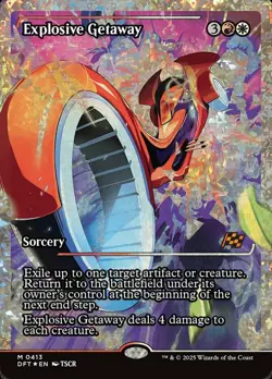 1 x Explosive Getaway - Fracture Foil - Showcase - Aetherdrift - NM-Mint - MTG - Image 1