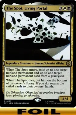 1x - The Spot, Living Portal - FOIL #153 - Marvel's Spider-Man - NM MTG - Image 1