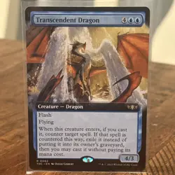 MTG Transcendent Dragon (62/478) Tarkir Dragonstorm Commander TDC NM - Image 1