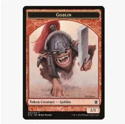Goblin Token 007 x 4 Khans of Tarkir Magic the Gathering MTG - Image 1