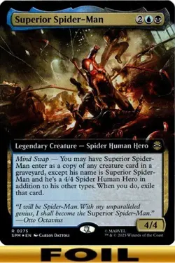 1x - Superior Spider-Man - FOIL EXTENDED ART #275 - Marvel's Spider-Man - NM MTG - Image 1