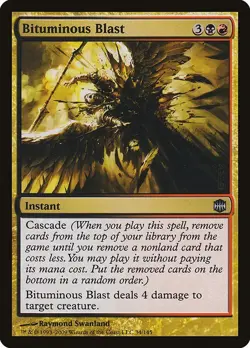 Bituminous Blast 1x MtG Alara Reborn SP/NM - Image 1