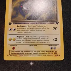 Dark Magneton 28/82 1st Edition Team Rocket Pokemon LP - Excellent condition! - Image 3